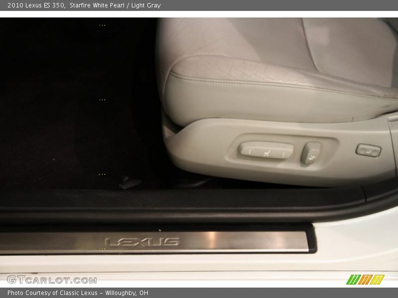 Starfire White Pearl / Light Gray 2010 Lexus ES 350