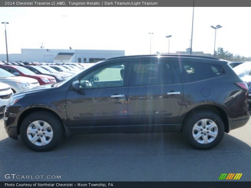 Tungsten Metallic / Dark Titanium/Light Titanium 2014 Chevrolet Traverse LS AWD