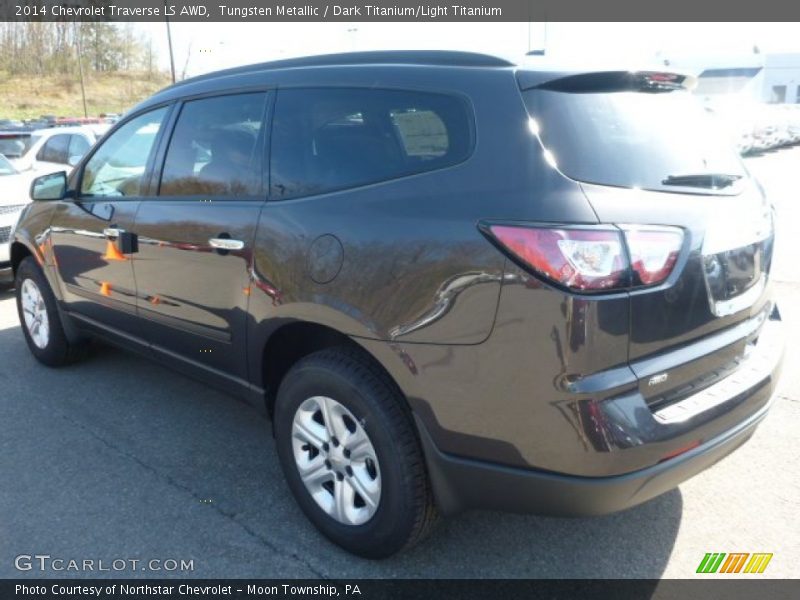Tungsten Metallic / Dark Titanium/Light Titanium 2014 Chevrolet Traverse LS AWD