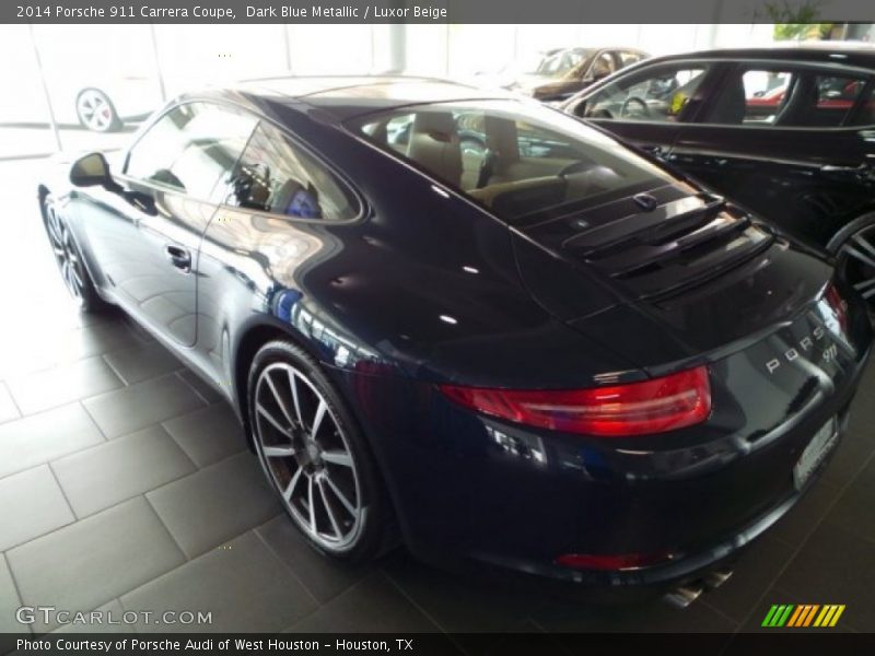 Dark Blue Metallic / Luxor Beige 2014 Porsche 911 Carrera Coupe