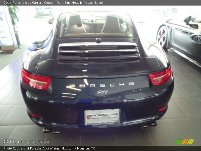 Dark Blue Metallic / Luxor Beige 2014 Porsche 911 Carrera Coupe