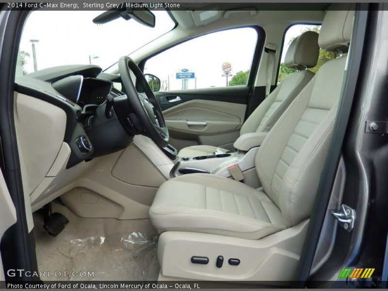  2014 C-Max Energi Medium Light Stone Interior