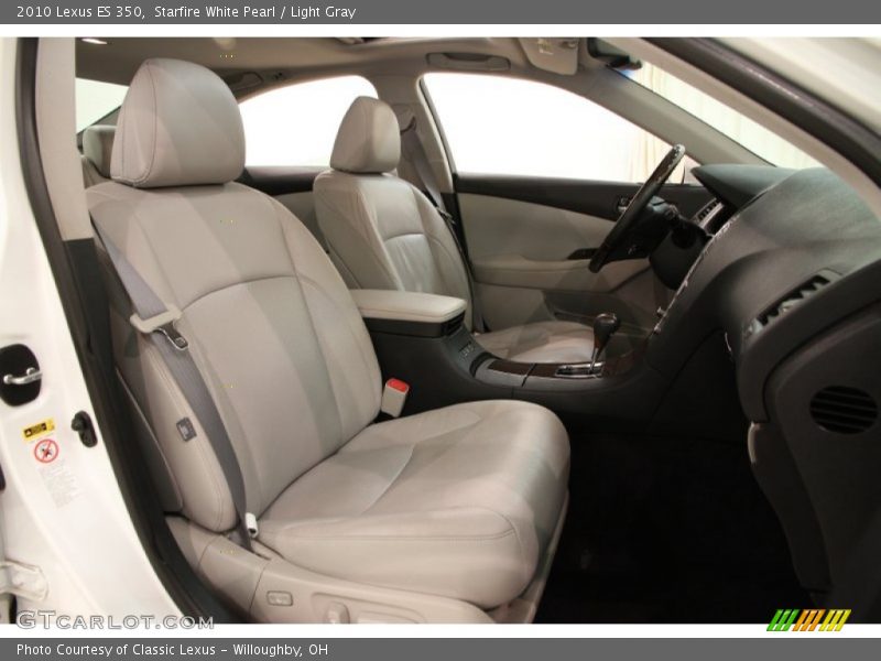 Starfire White Pearl / Light Gray 2010 Lexus ES 350