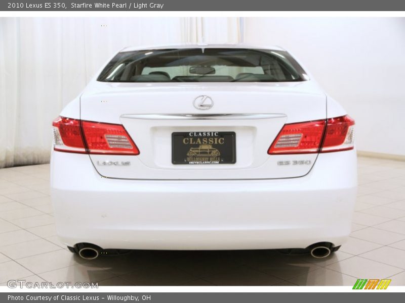 Starfire White Pearl / Light Gray 2010 Lexus ES 350