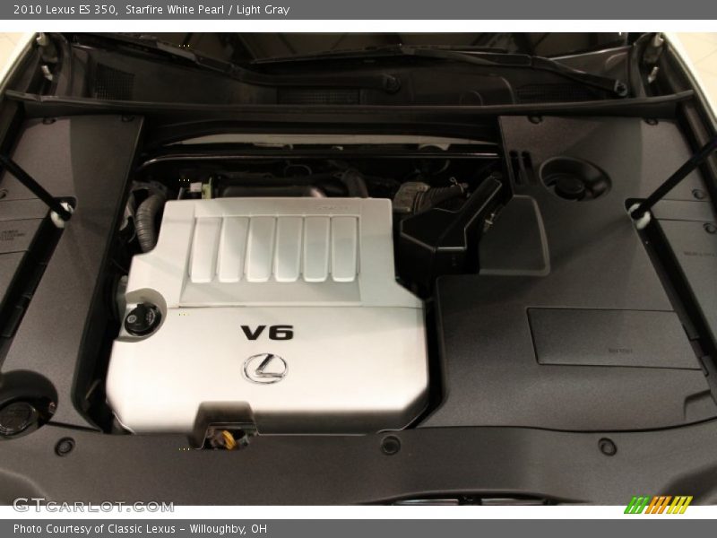 Starfire White Pearl / Light Gray 2010 Lexus ES 350