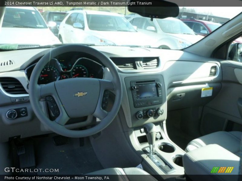 Tungsten Metallic / Dark Titanium/Light Titanium 2014 Chevrolet Traverse LS AWD