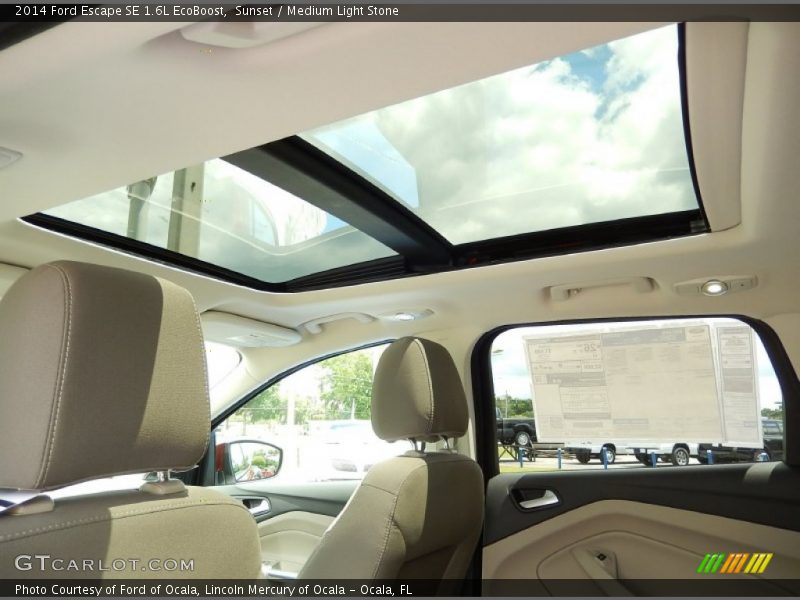 Sunset / Medium Light Stone 2014 Ford Escape SE 1.6L EcoBoost