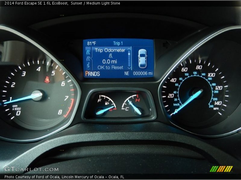 Sunset / Medium Light Stone 2014 Ford Escape SE 1.6L EcoBoost