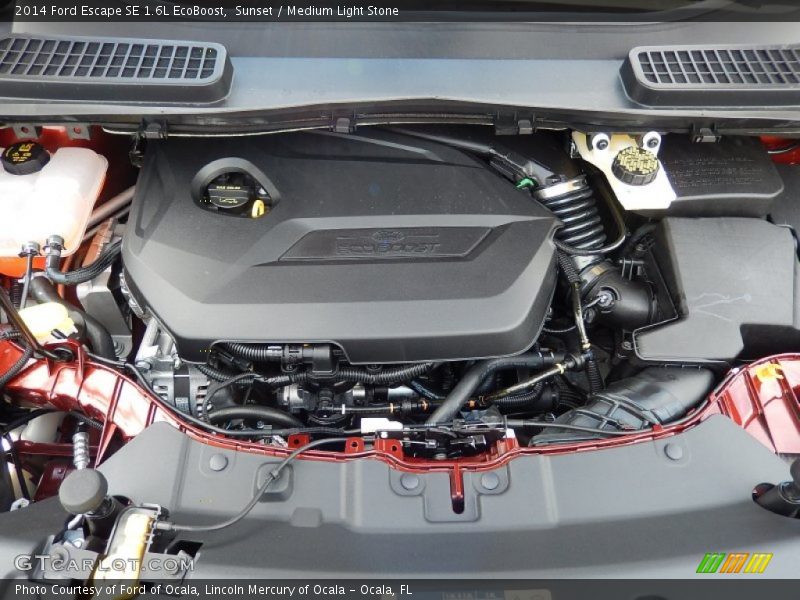 Sunset / Medium Light Stone 2014 Ford Escape SE 1.6L EcoBoost