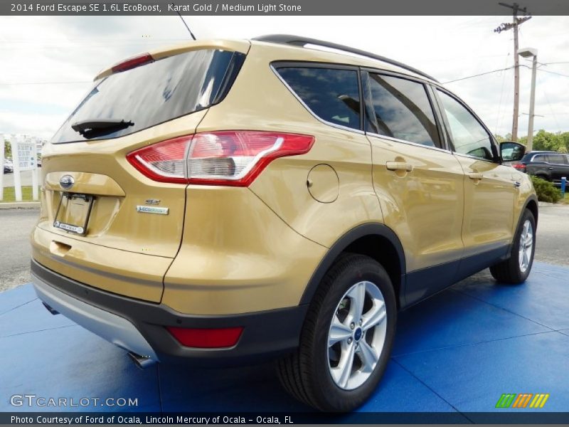 Karat Gold / Medium Light Stone 2014 Ford Escape SE 1.6L EcoBoost
