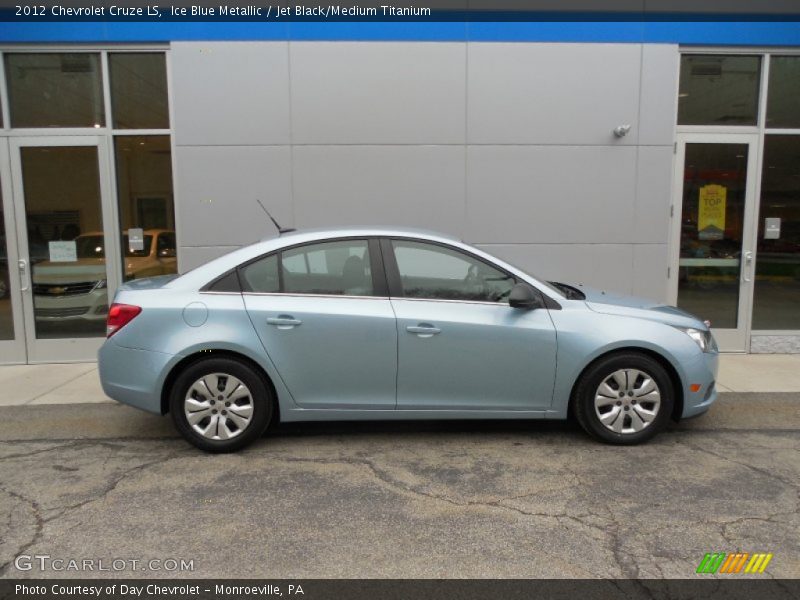 Ice Blue Metallic / Jet Black/Medium Titanium 2012 Chevrolet Cruze LS