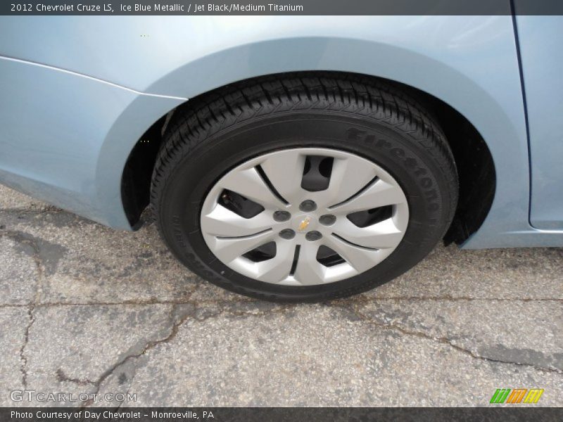 Ice Blue Metallic / Jet Black/Medium Titanium 2012 Chevrolet Cruze LS