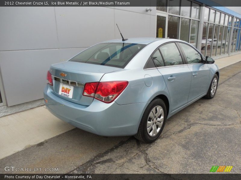 Ice Blue Metallic / Jet Black/Medium Titanium 2012 Chevrolet Cruze LS