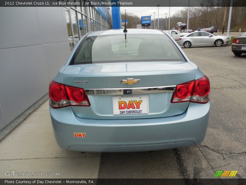 Ice Blue Metallic / Jet Black/Medium Titanium 2012 Chevrolet Cruze LS