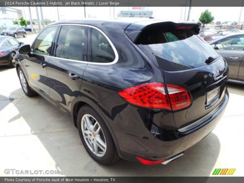 Jet Black Metallic / Luxor Beige 2014 Porsche Cayenne S Hybrid