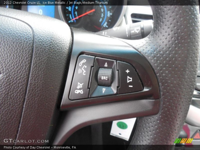 Ice Blue Metallic / Jet Black/Medium Titanium 2012 Chevrolet Cruze LS