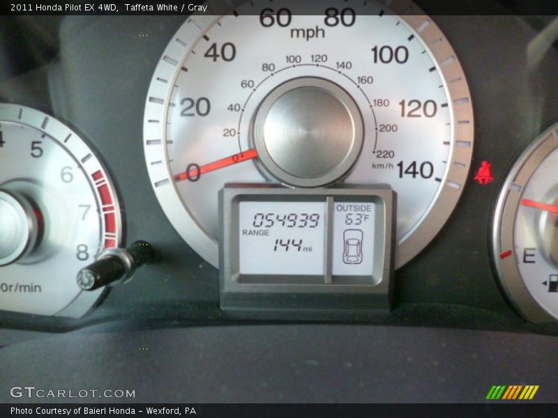 Taffeta White / Gray 2011 Honda Pilot EX 4WD