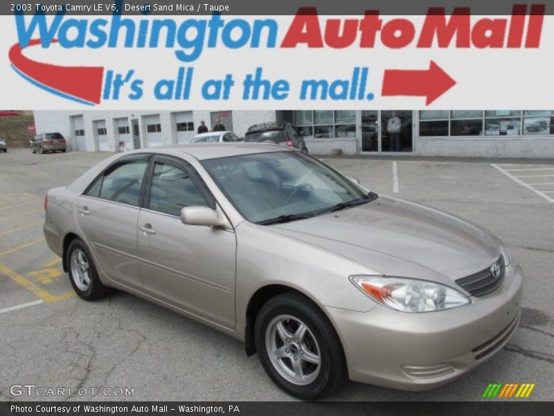 Desert Sand Mica / Taupe 2003 Toyota Camry LE V6