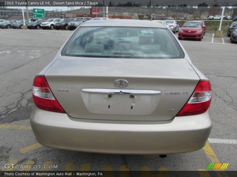 Desert Sand Mica / Taupe 2003 Toyota Camry LE V6