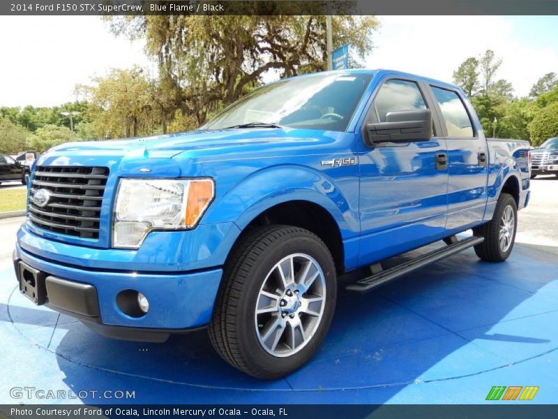 Blue Flame / Black 2014 Ford F150 STX SuperCrew