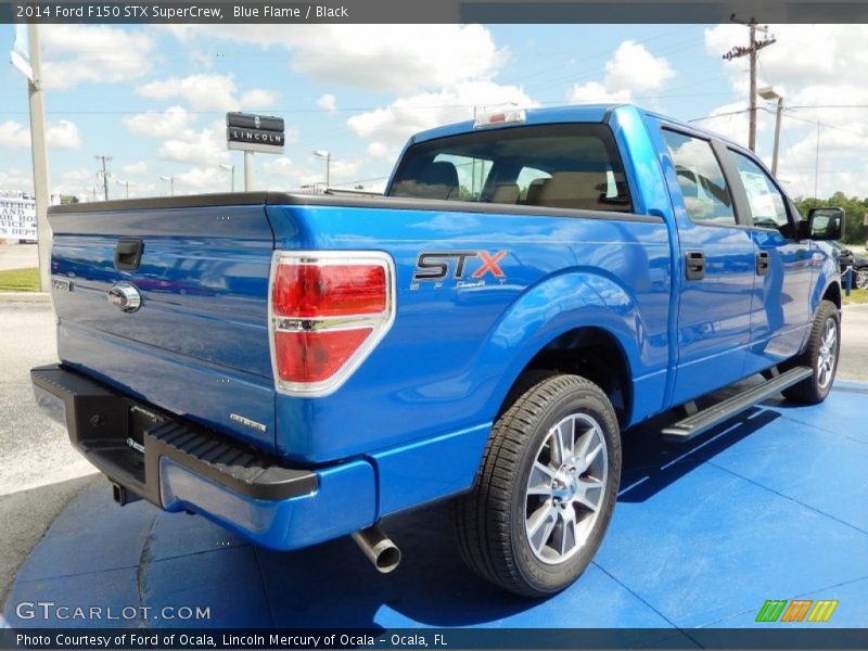 Blue Flame / Black 2014 Ford F150 STX SuperCrew