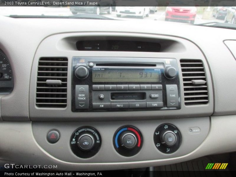 Desert Sand Mica / Taupe 2003 Toyota Camry LE V6
