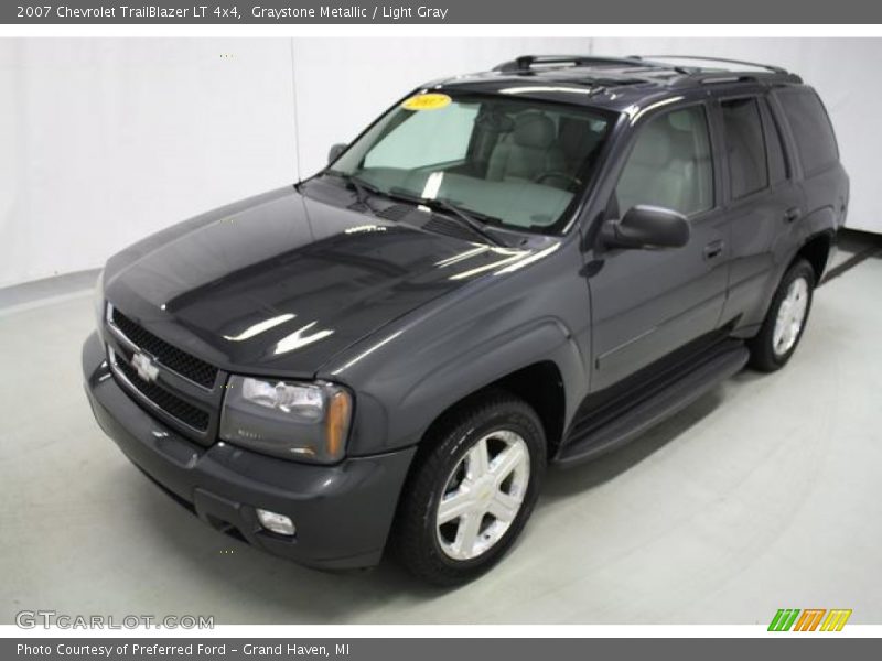 Graystone Metallic / Light Gray 2007 Chevrolet TrailBlazer LT 4x4