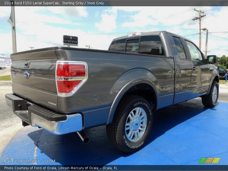 Sterling Grey / Steel Grey 2014 Ford F150 Lariat SuperCab