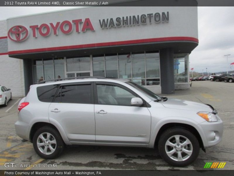Classic Silver Metallic / Ash 2012 Toyota RAV4 Limited 4WD