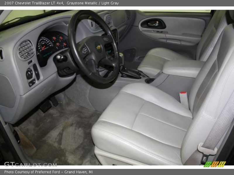 Graystone Metallic / Light Gray 2007 Chevrolet TrailBlazer LT 4x4