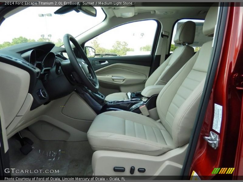 Sunset / Medium Light Stone 2014 Ford Escape Titanium 2.0L EcoBoost