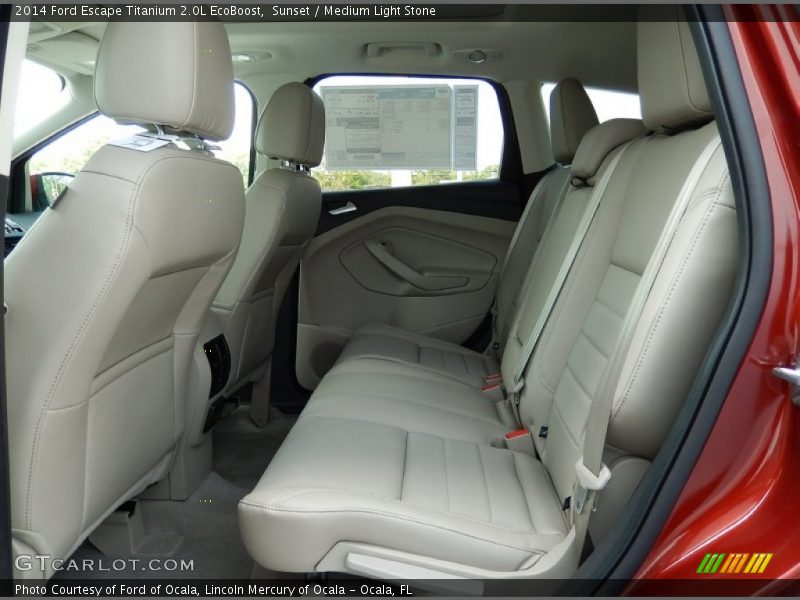 Sunset / Medium Light Stone 2014 Ford Escape Titanium 2.0L EcoBoost