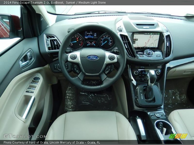 Sunset / Medium Light Stone 2014 Ford Escape Titanium 2.0L EcoBoost