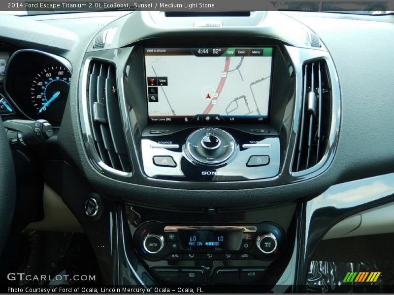 Sunset / Medium Light Stone 2014 Ford Escape Titanium 2.0L EcoBoost