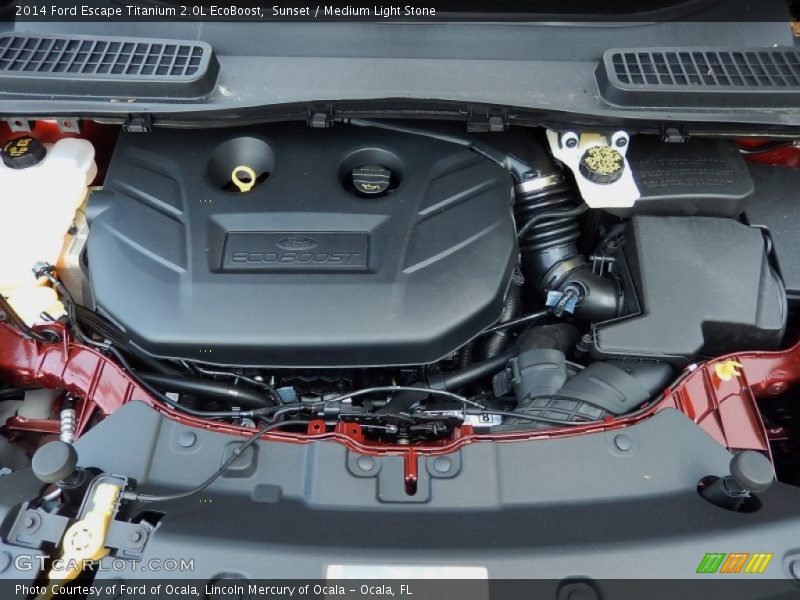 Sunset / Medium Light Stone 2014 Ford Escape Titanium 2.0L EcoBoost