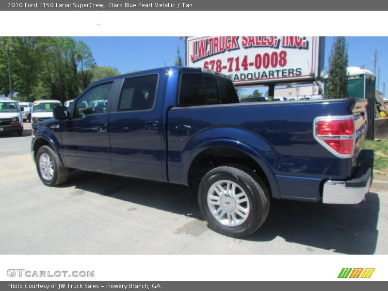 Dark Blue Pearl Metallic / Tan 2010 Ford F150 Lariat SuperCrew