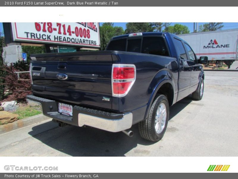 Dark Blue Pearl Metallic / Tan 2010 Ford F150 Lariat SuperCrew