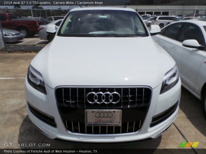 Carrara White / Cardamom Beige 2014 Audi Q7 3.0 TFSI quattro