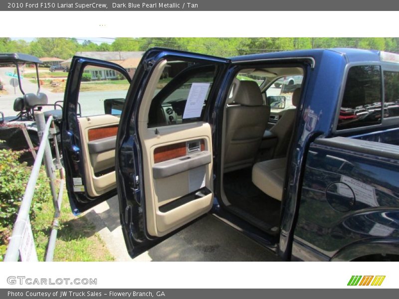 Dark Blue Pearl Metallic / Tan 2010 Ford F150 Lariat SuperCrew