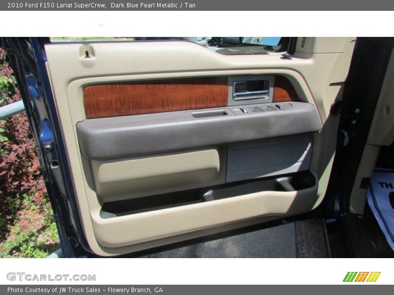 Dark Blue Pearl Metallic / Tan 2010 Ford F150 Lariat SuperCrew