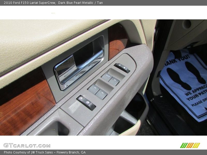 Dark Blue Pearl Metallic / Tan 2010 Ford F150 Lariat SuperCrew