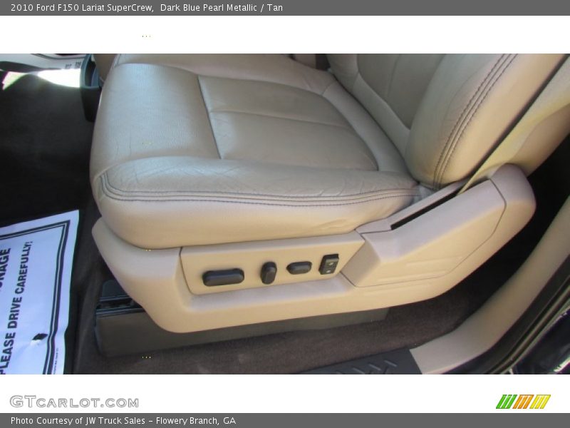 Dark Blue Pearl Metallic / Tan 2010 Ford F150 Lariat SuperCrew
