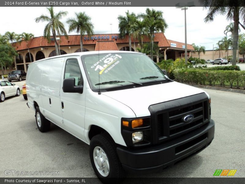 Oxford White / Medium Flint 2014 Ford E-Series Van E250 Cargo Van
