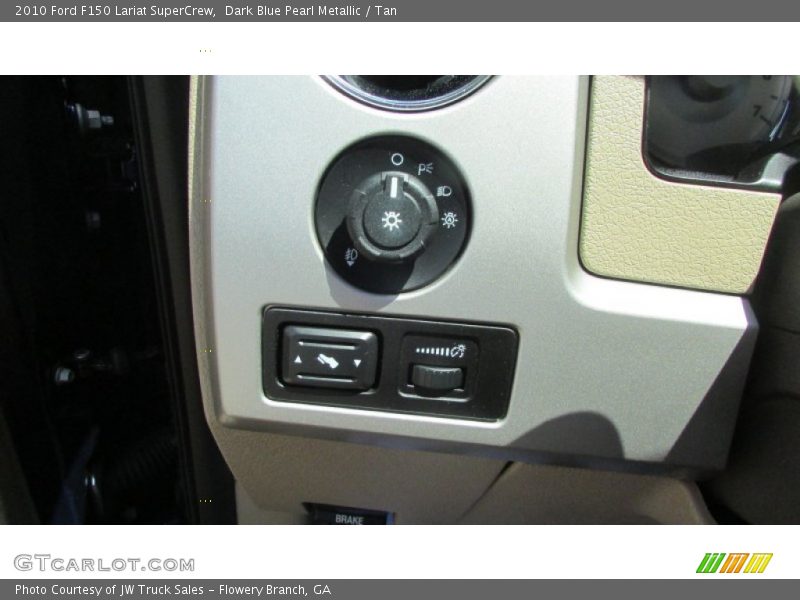 Dark Blue Pearl Metallic / Tan 2010 Ford F150 Lariat SuperCrew