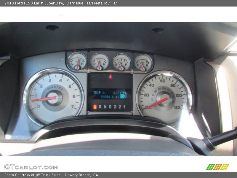 Dark Blue Pearl Metallic / Tan 2010 Ford F150 Lariat SuperCrew