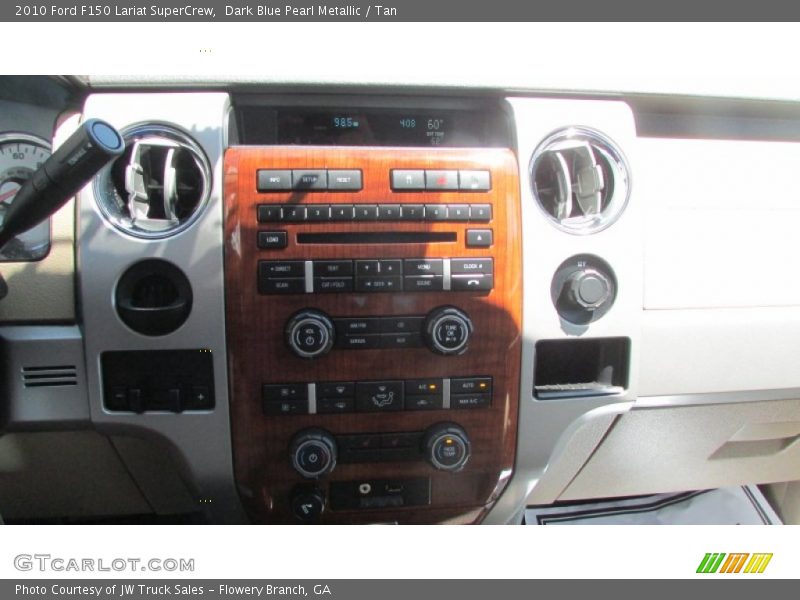 Dark Blue Pearl Metallic / Tan 2010 Ford F150 Lariat SuperCrew
