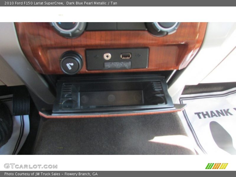 Dark Blue Pearl Metallic / Tan 2010 Ford F150 Lariat SuperCrew