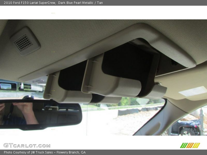 Dark Blue Pearl Metallic / Tan 2010 Ford F150 Lariat SuperCrew