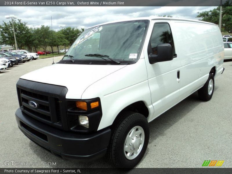 Oxford White / Medium Flint 2014 Ford E-Series Van E250 Cargo Van