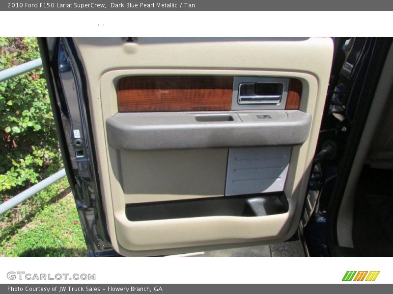 Dark Blue Pearl Metallic / Tan 2010 Ford F150 Lariat SuperCrew